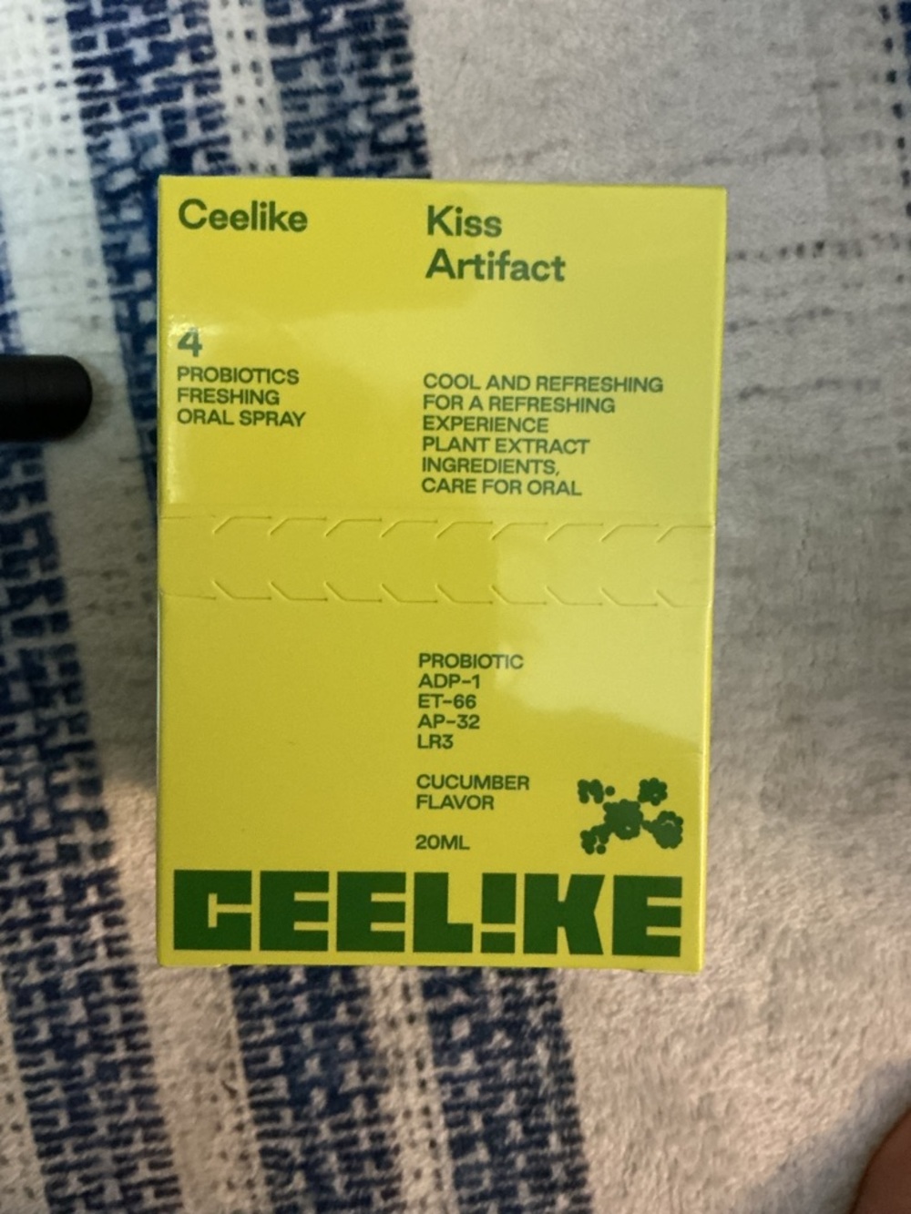 Kiss Artifact Probiotic Oral Spray - Yellow/Cucumber